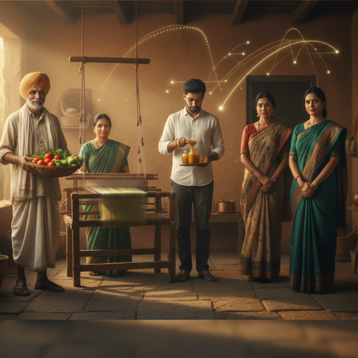 Indian artisan at work